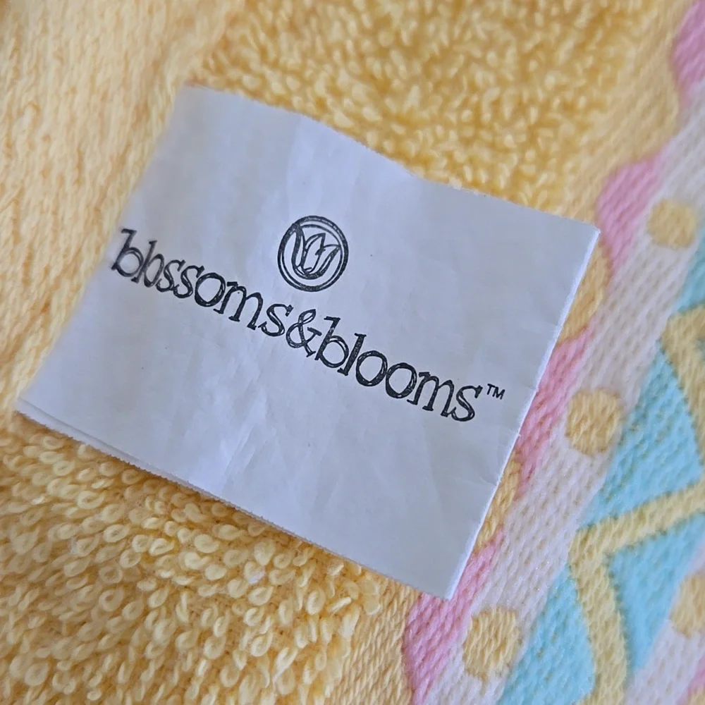 Spring Easter 3 Colorful Embroidered Hand Towels